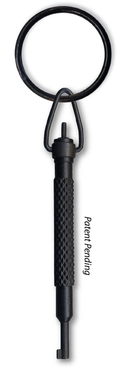Zak Tool Aluminum Pocket Handcuff Key, Black